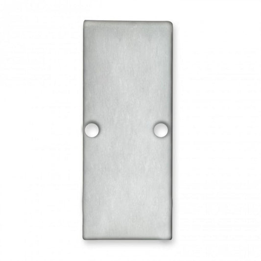 E90 eindkap geanodiseerd aluminum voor profiel VA2 incl. schroeven