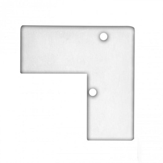 E93 eindkap geanodiseerd aluminum voor profiel VA5 incl. schroeven