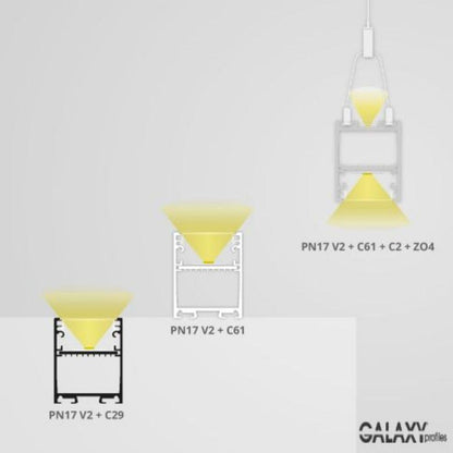 PN17V2 LED profiel 2m