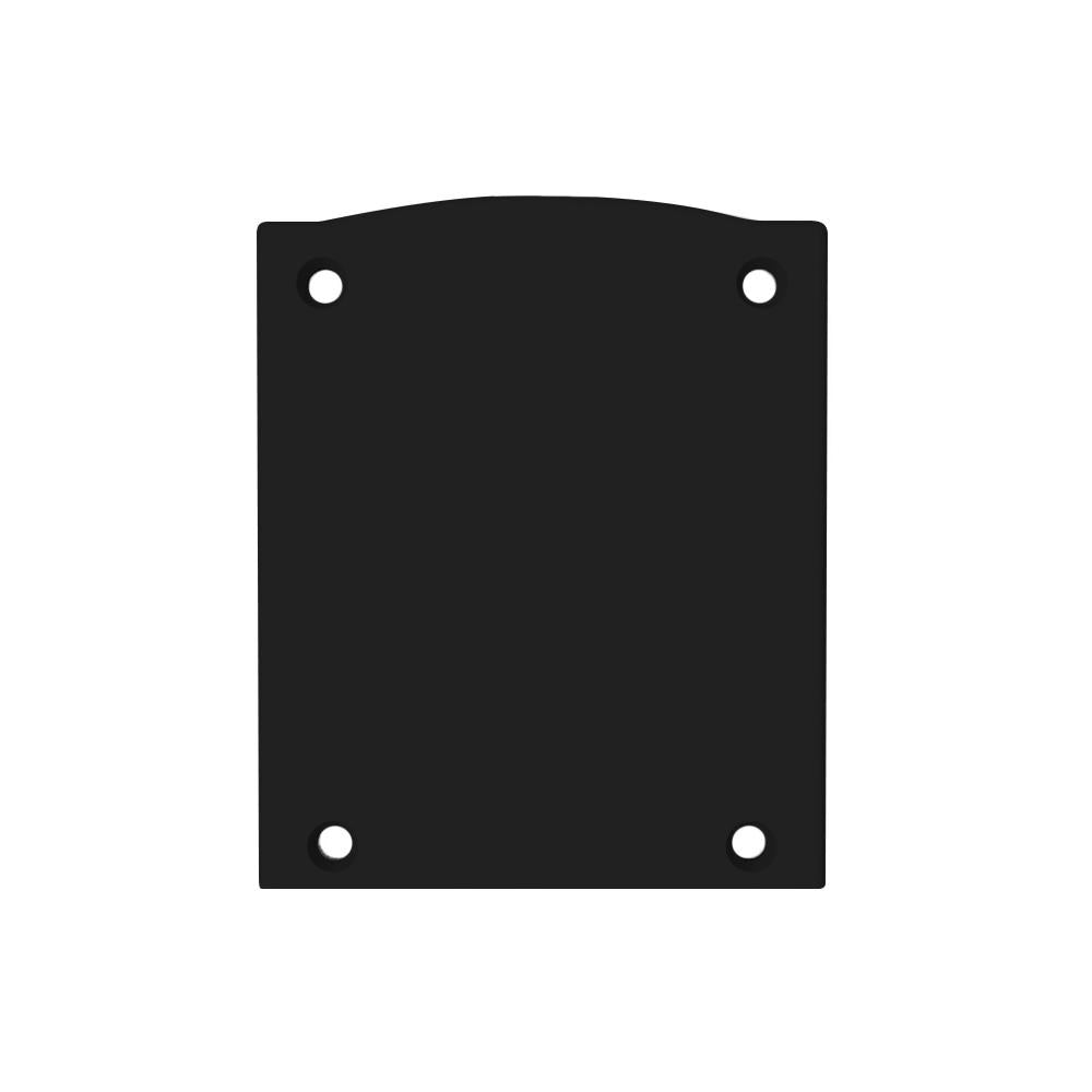 E116 eindkap alu zwart RAL9005 voor profiel PN17, 2 st