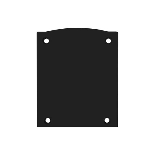 E116 eindkap alu zwart RAL9005 voor profiel PN17, 2 st