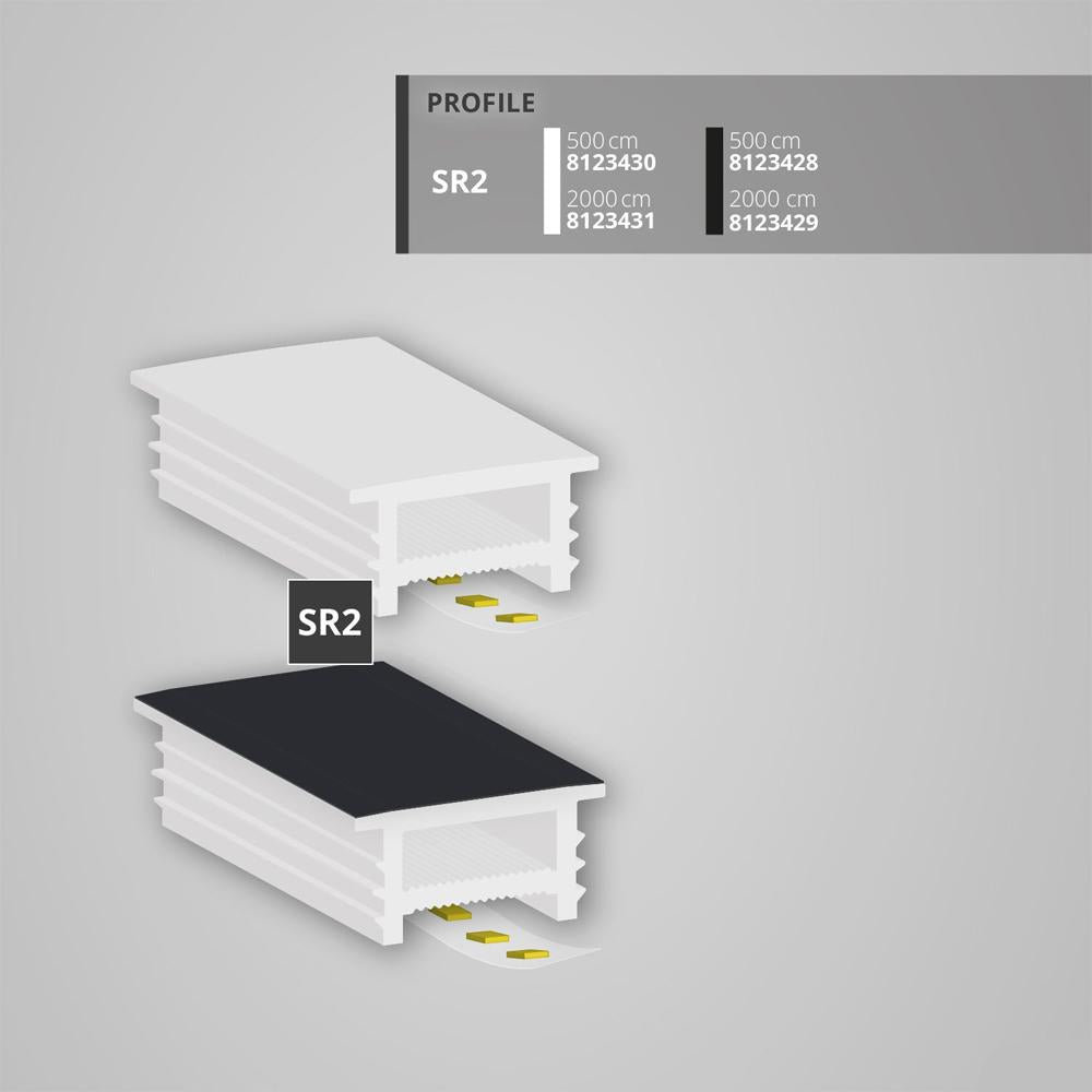 SR2 Inbouw siliconen afdekkap, 10x15mm, Twist+Bend