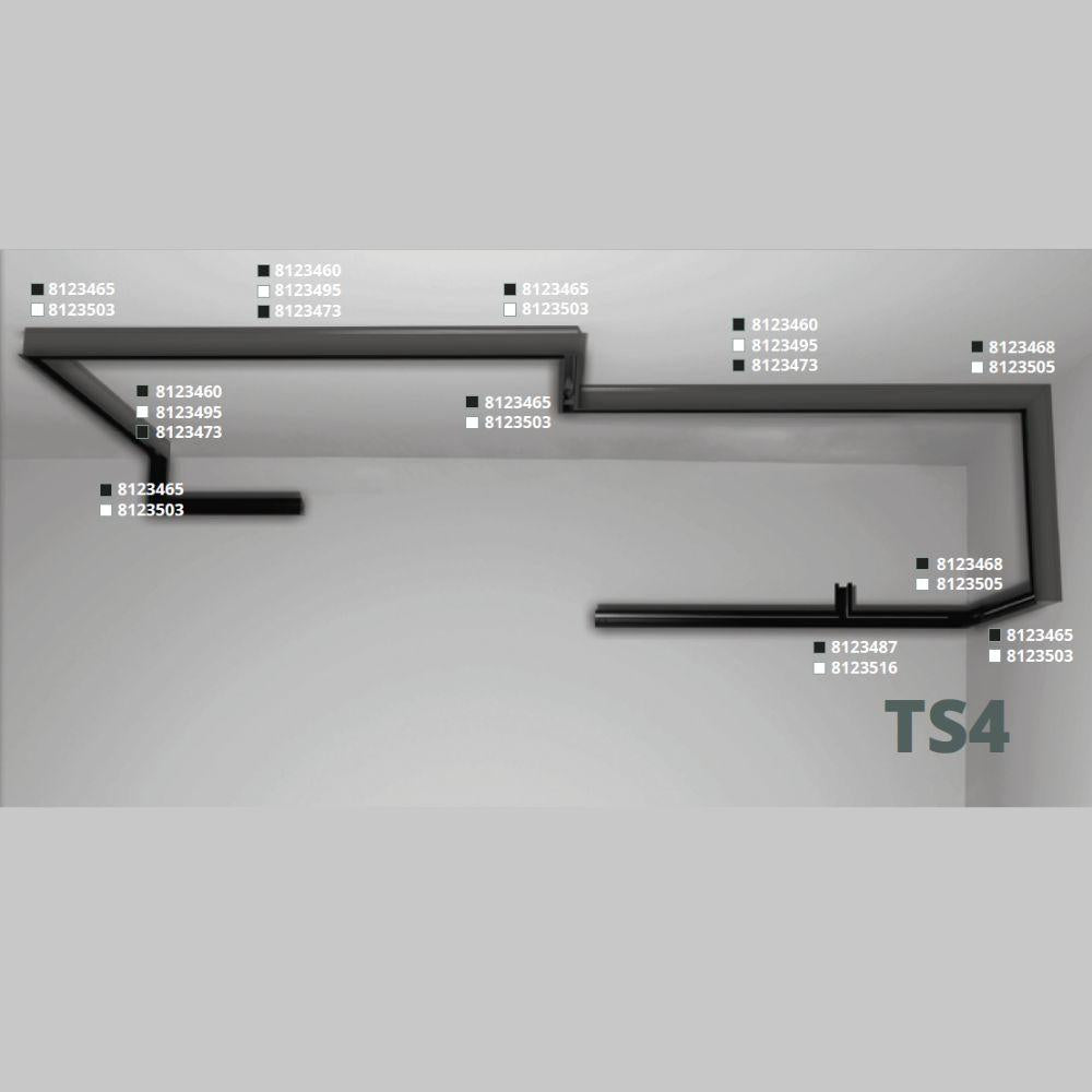 T48/20 | TS4 | rail diep verzonken | 2m | DALI