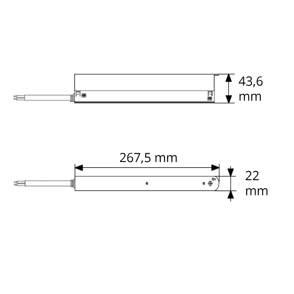 T48/20 | zwart | voeding TZ17 | 48V | 150W