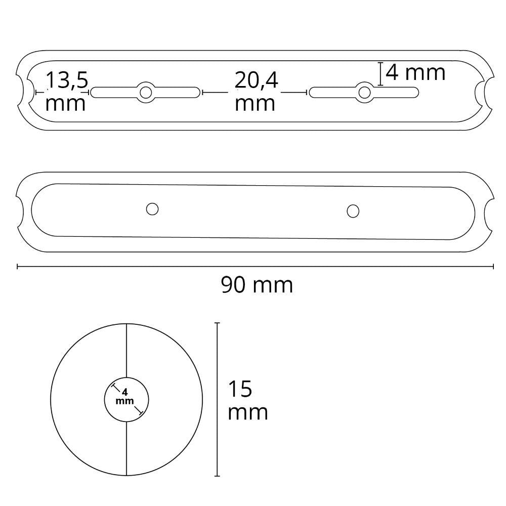 T48/20 | zwart | kabelhuls voor armatuur T48/20