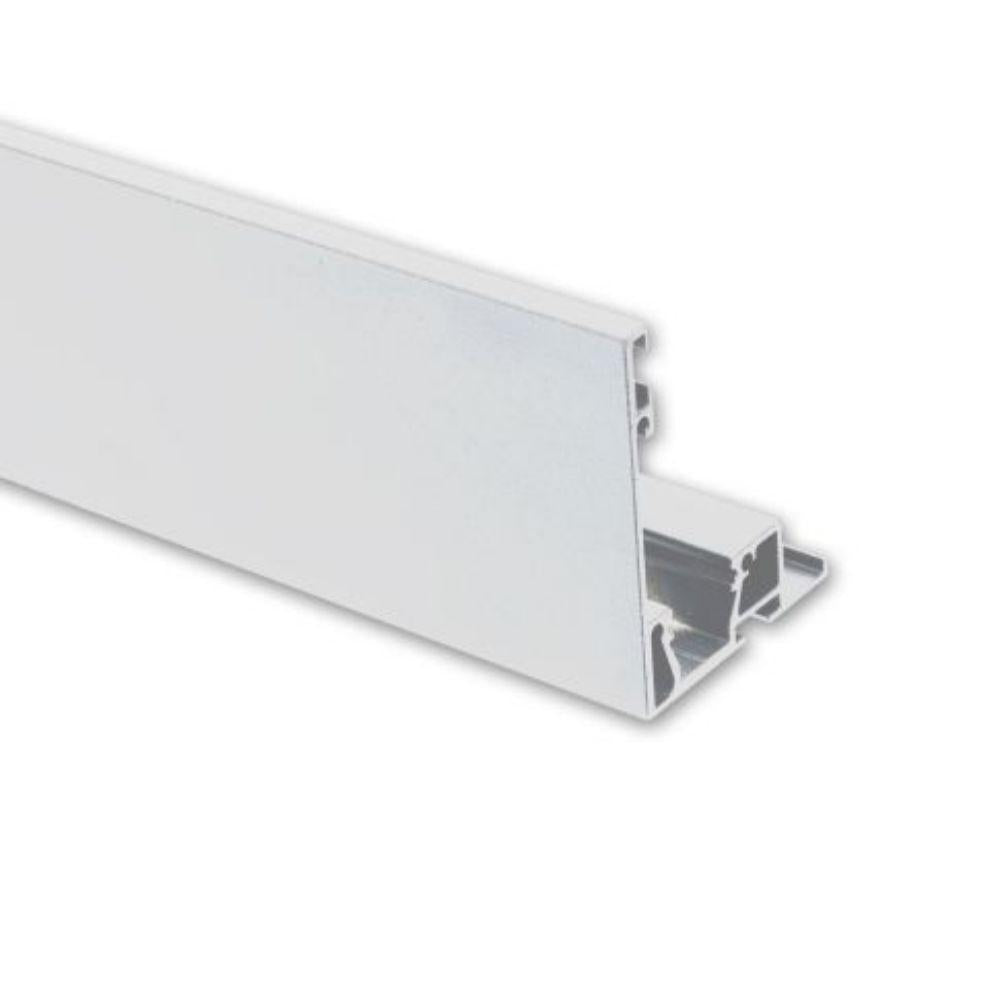 VP4 gordijnprofiel, met lijst, wit RAL9010, 200 cm