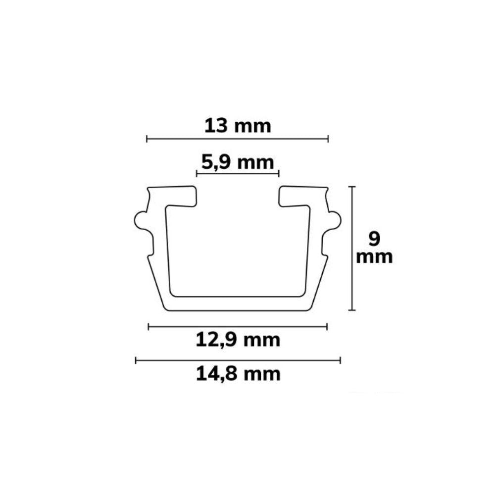 CV3 inleg/ gordijnrail