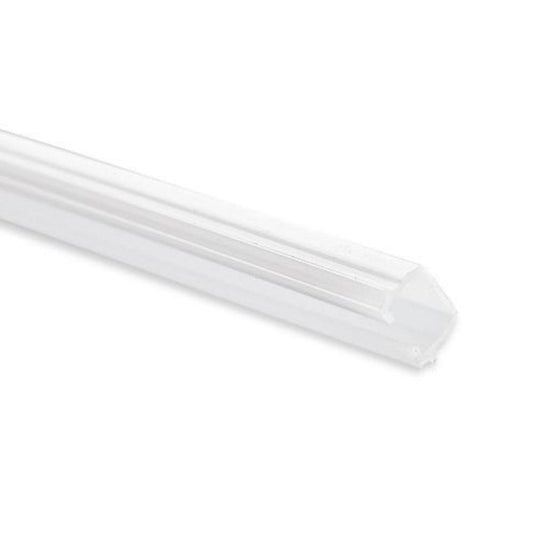 CV1 inleg/ gordijnrail, 100 cm, opaal/ satijn