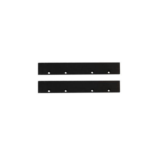 E128 eindkap aluminium zwart voor VP2, 2 STK, incl. schroeven