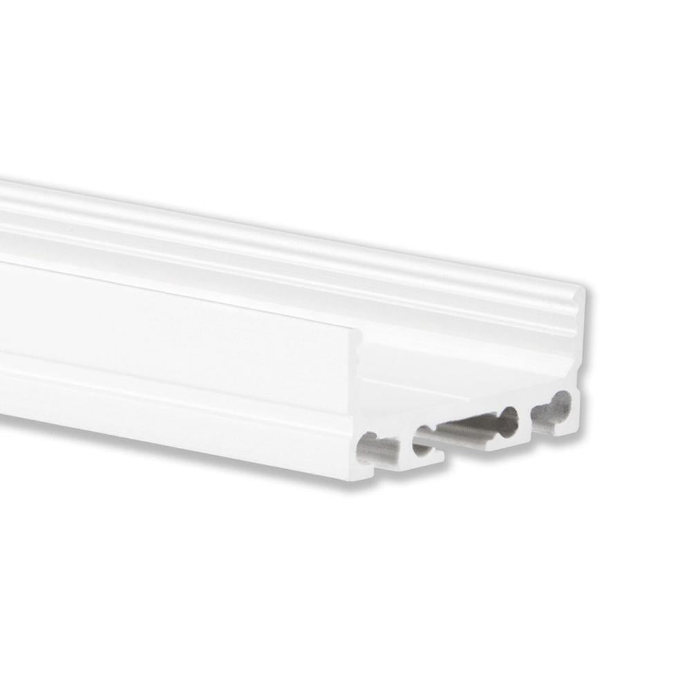 PN4 LED profiel 200cm wit RAL9010, LED strips max.20mm