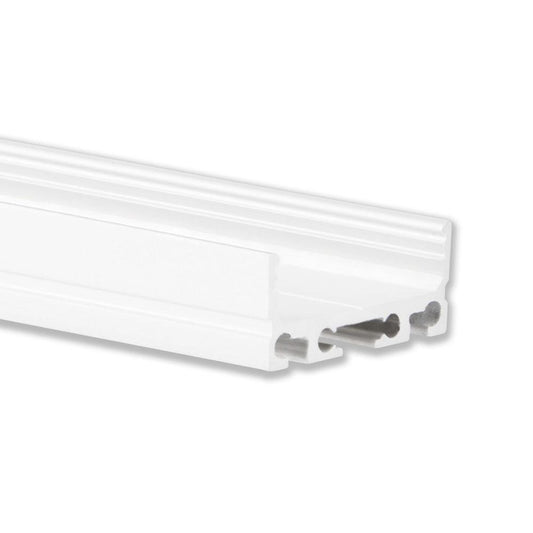 PN4 LED profiel 200cm wit RAL9010, LED strips max.20mm