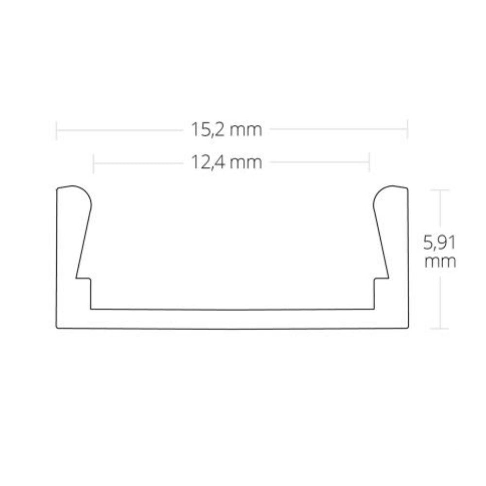 PK1 LED profiel 200cm
