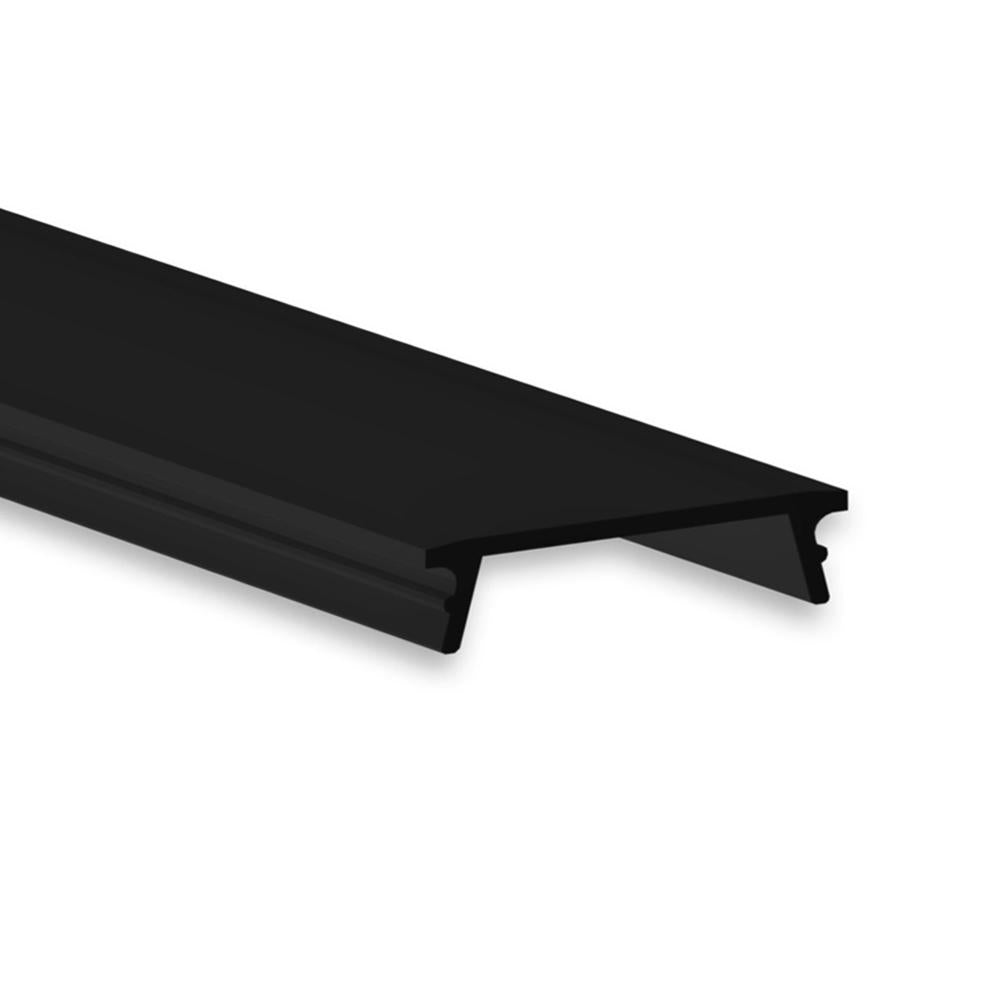 C42 afdekkap zwart/mat 200cm voor profiel PN8, plat