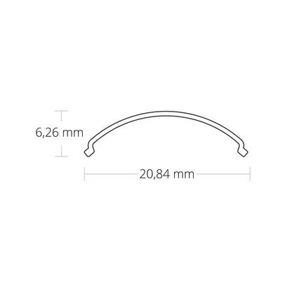 C49 afdekkap opaal/gesatineerd 200 cm voor profiel NL10