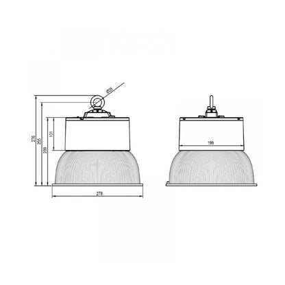 High bay 50 watt | 130 Lm/W | 3-CCT | niet dimbaar