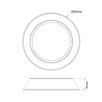 Reflector voor UFO | 170Lm/W | zwart
