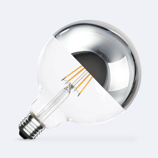 Lumexa LED Filamentlamp E27 G125 Kopspiegel Chroom 8W