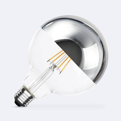 Lumexa LED Filamentlamp E27 G125 Kopspiegel Chroom 8W