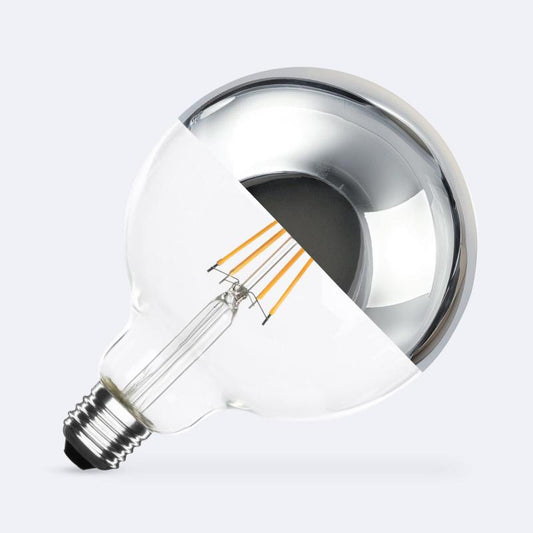Lumexa LED Filamentlamp E27 G125 Kopspiegel Chroom 8W
