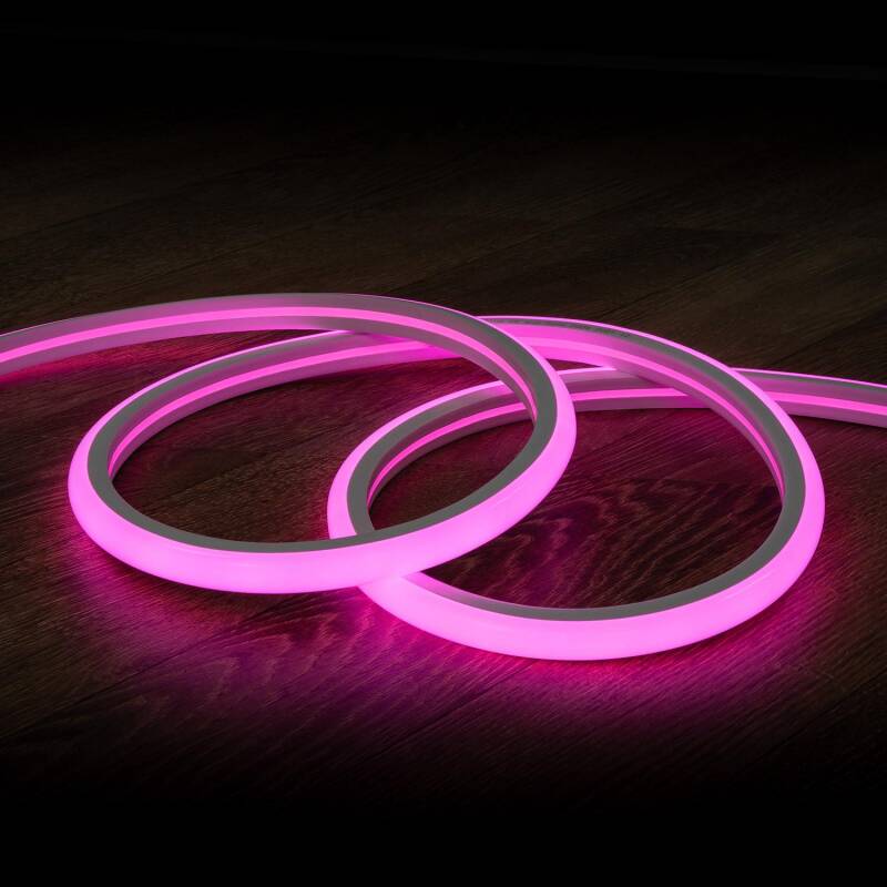 Lumexa Neonkaro LED Neon Flex 230V Halfrond Gekleurd 7,5W/m per meter Geel Roze Groen