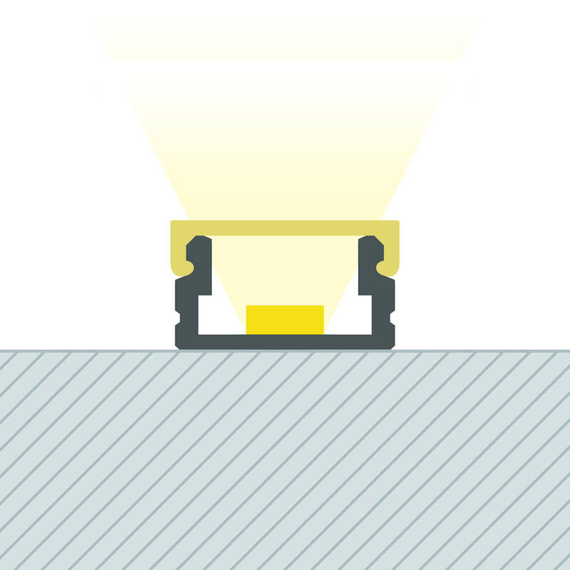 Lumexa Opbouw Profiel Aluminium 2 m voor LED-strip tot 8 mm
