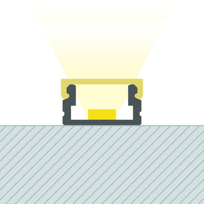 Lumexa Opbouw Profiel Aluminium 2 m voor LED-strip tot 8 mm