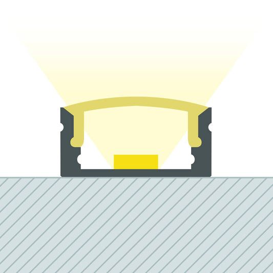 Lumexa Opbouwprofiel van Aluminium voor LED-strip tot 12 mm