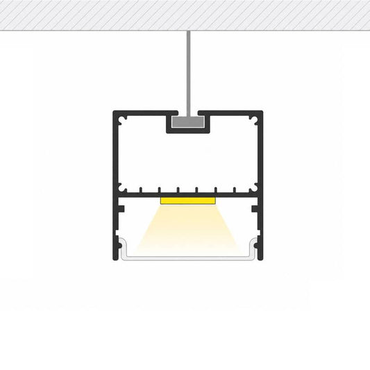 Lumexa Ophang Profiel Aluminium Sixe voor LED-strip tot 45 mm