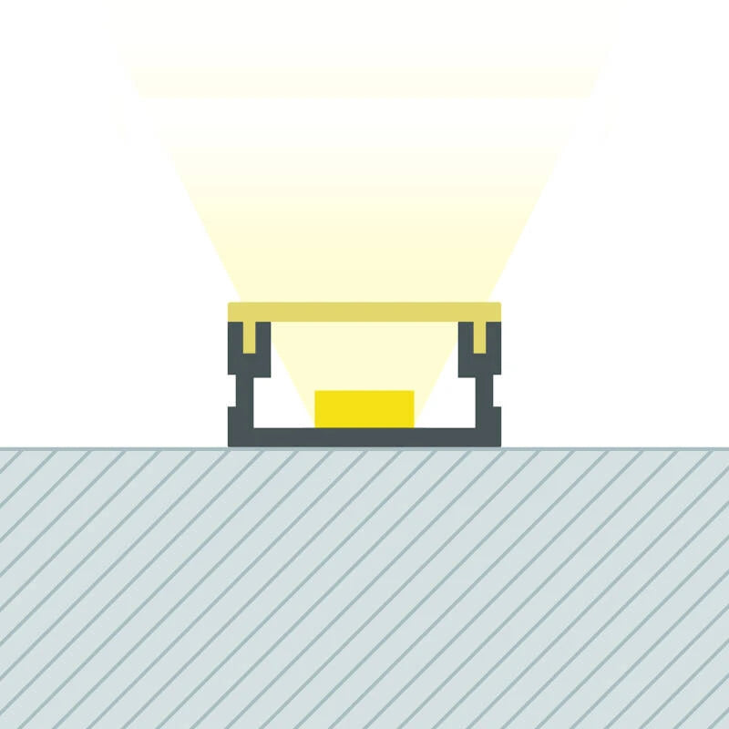 Lumexa Aluminium profiel Opbouw 2 m voor LED-strip tot 10 mm