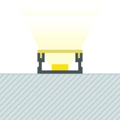 Lumexa Aluminium profiel Opbouw 2 m voor LED-strip tot 10 mm