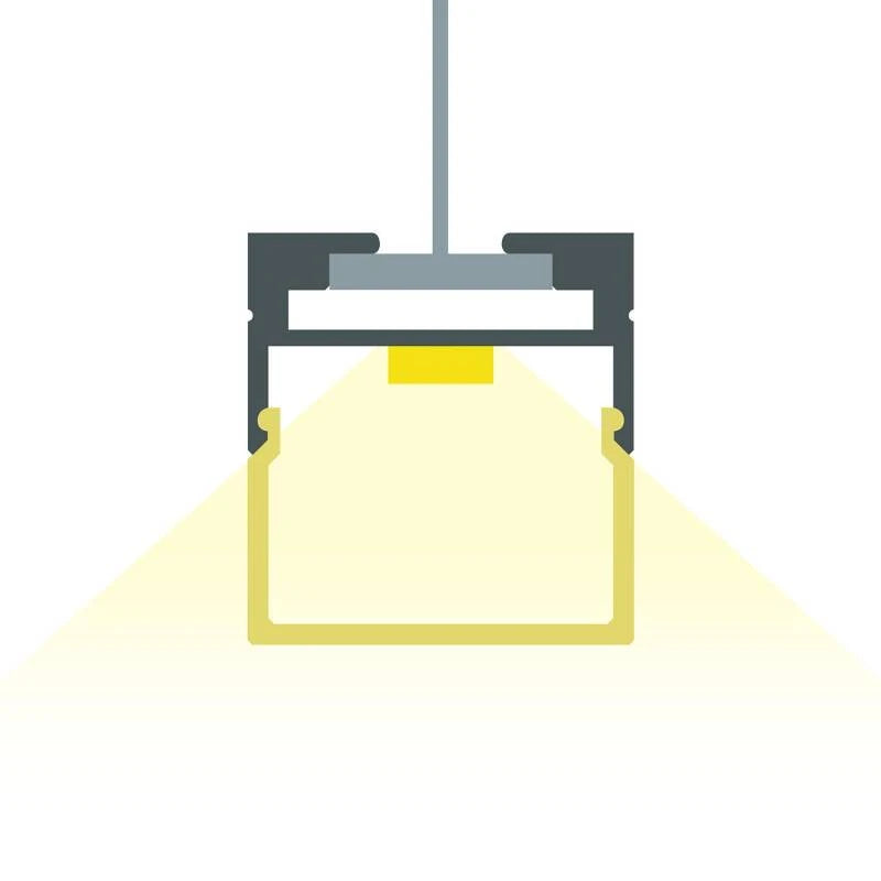 Lumexa Aluminium ophangprofiel 2m voor LED-strip tot 17 mm