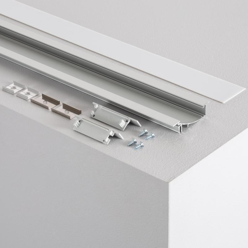 Lumexa Inbouw Profiel Aluminium 1m Diffuus Licht voor LED-strip tot 10 mm