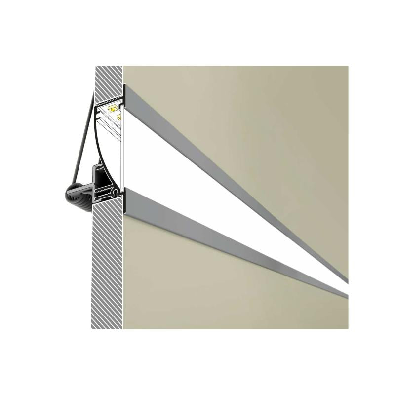 Lumexa Inbouw Profiel Aluminium 1m Diffuus Licht voor LED-strip tot 10 mm