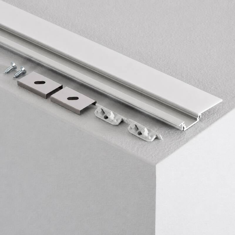 Lumexa Verzonken Aluminium Profiel 1m Cover voor LED-strip tot 10 mm