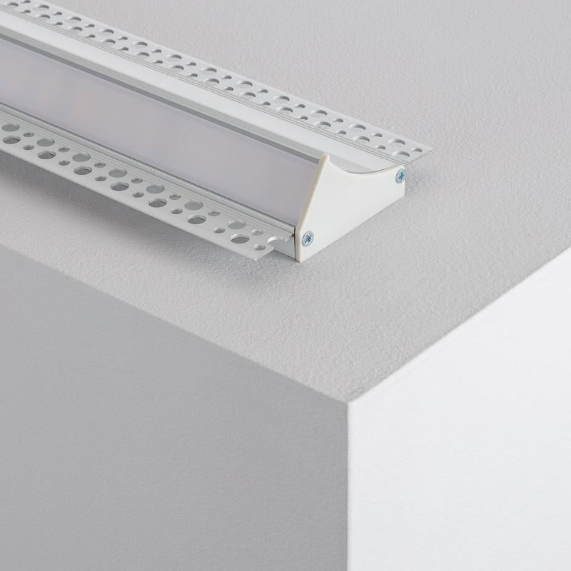 Lumexa Inbouw Aluminium Profiel voor Gips/Gipsplaat met Doorlopende Afdekking Geschikt voor LED-strip tot 20 mm