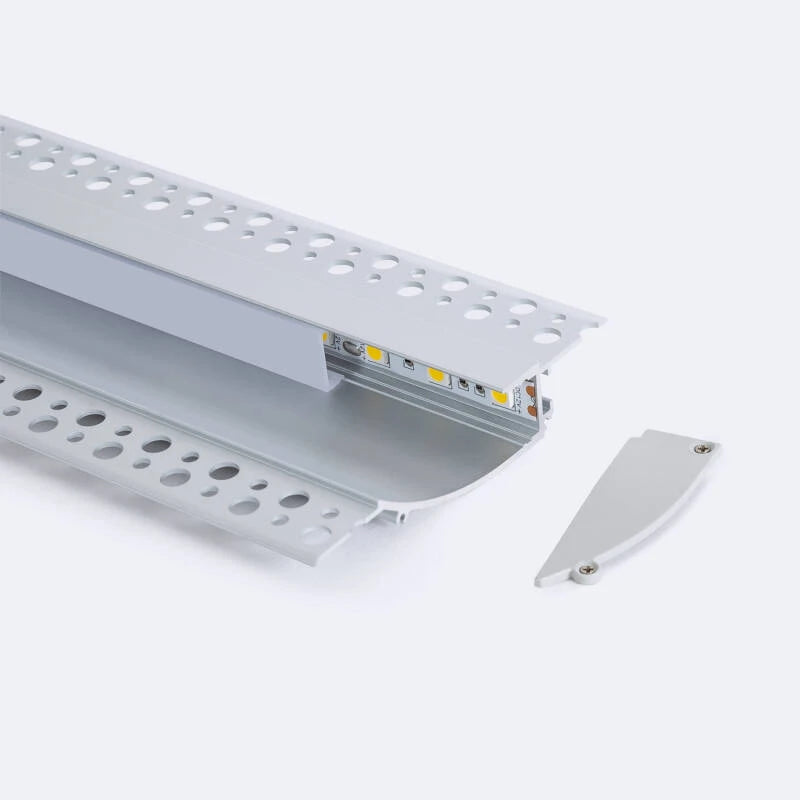 Lumexa Aluminium Profiel inbouw voor Gips/Pladur 2m Voor LED-strip tot 12mm