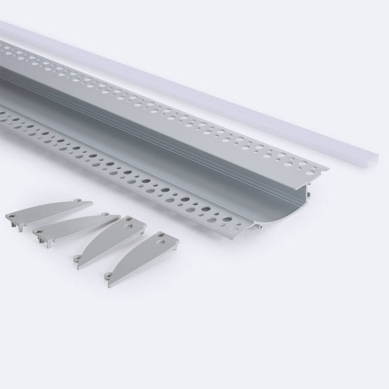 Lumexa Aluminium Profiel inbouw voor Gips/Pladur 2m Voor LED-strip tot 12mm