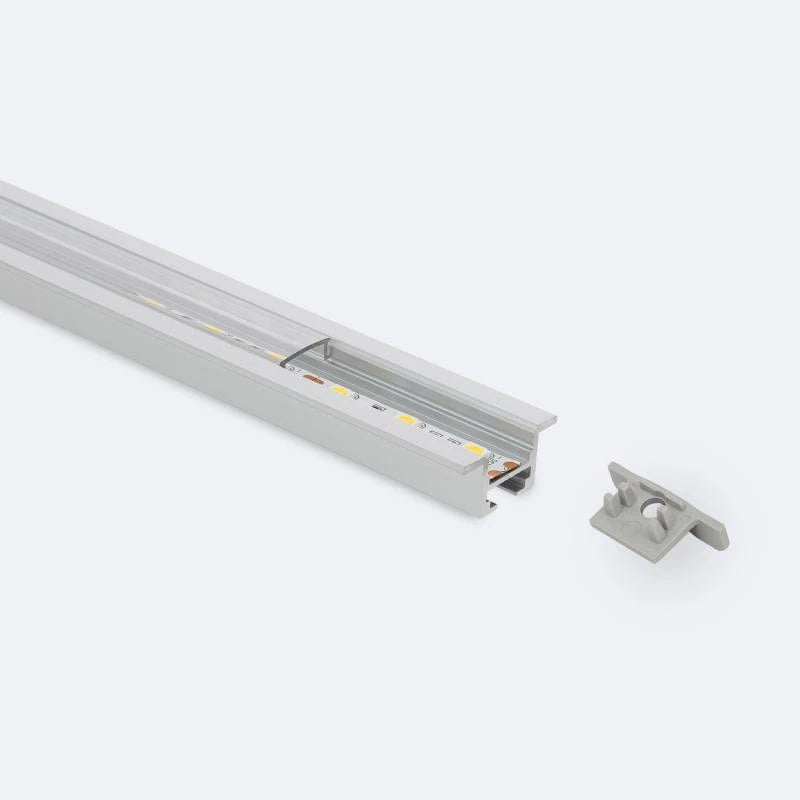 Lumexa Inbouw aluminium plafondprofiel met 1m Clips voor LED-strip tot 12 mm