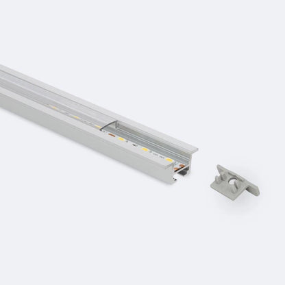 Lumexa Inbouw aluminium plafondprofiel met 1m Clips voor LED-strip tot 12 mm