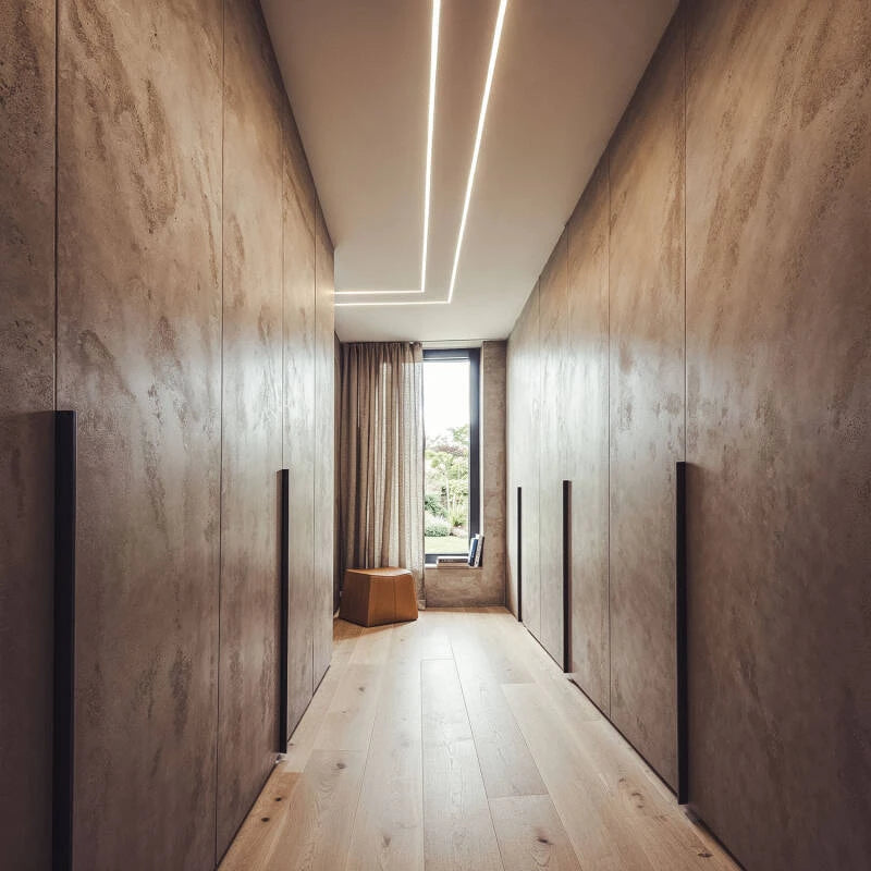 Lumexa Inbouw aluminium plafondprofiel met 1m Clips voor LED-strip tot 12 mm