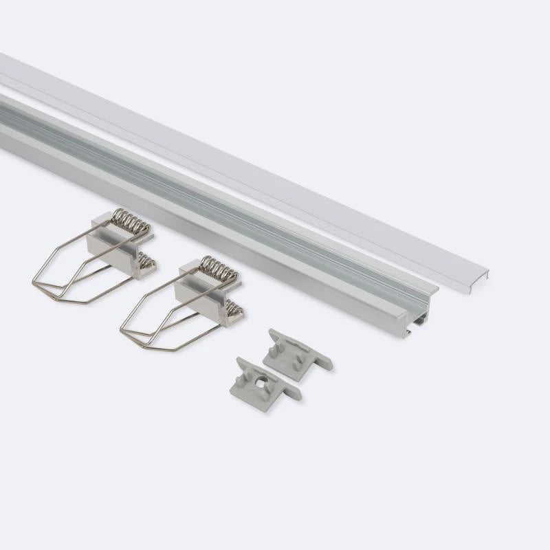 Lumexa Inbouw aluminium plafondprofiel met 1m Clips voor LED-strip tot 12 mm