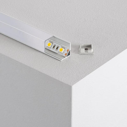 Lumexa Hoekprofiel Aluminium rechte afdekking 2 meter voor LED-strip tot 10 mm