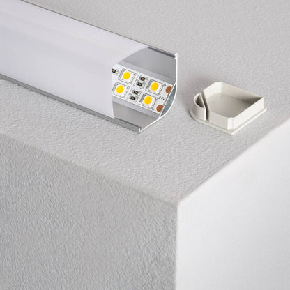 Lumexa Aluminium Driehoekig Profiel 2m voor LED-strip tot 20mm