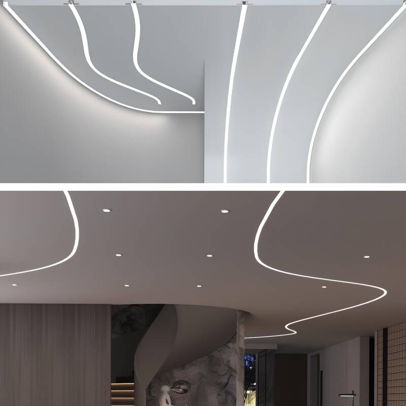 Lumexa Flexibele aluminium profiel integratie voor Gips /Pladur voor LED-strip tot 20 mm