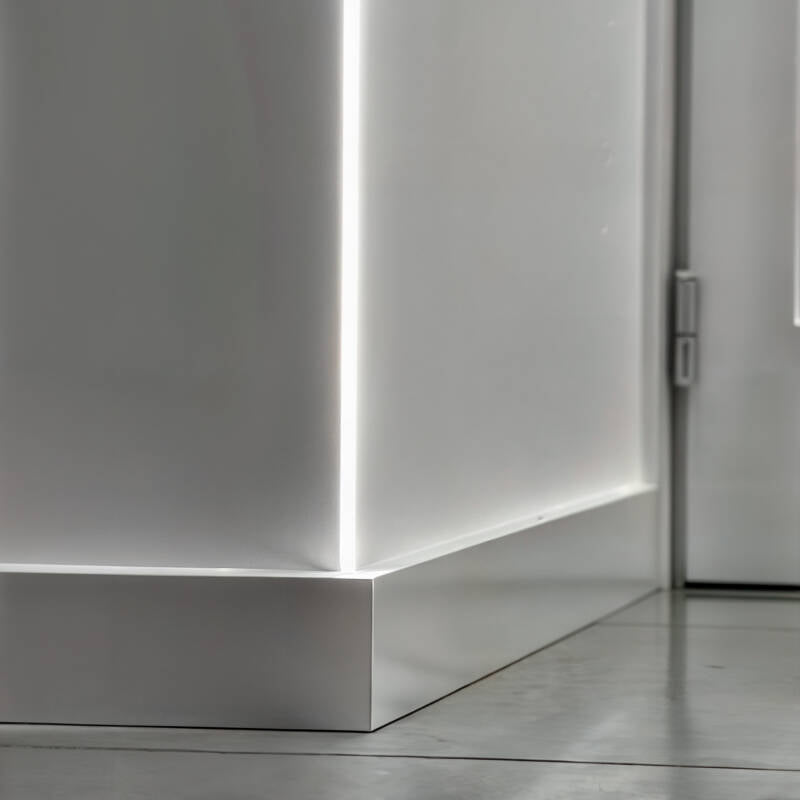 Lumexa Aluminium profiel Pleisterwerk/Pladur integratie voor buitenhoek LED-strip tot 8 mm