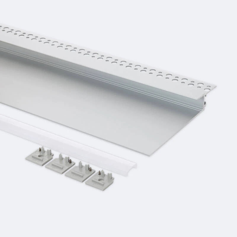 Lumexa Aluminium Profiel Gips/Pladur Integratie voor LED-strip tot 12 mm