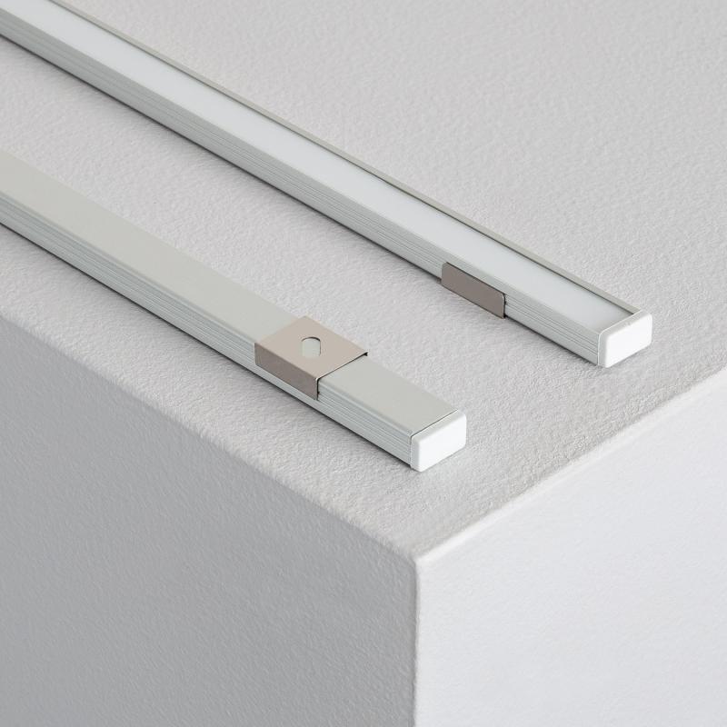 Lumexa Opbouw Profiel Aluminium 1m met Doorschijnende cover voor LED-strip tot 10 mm