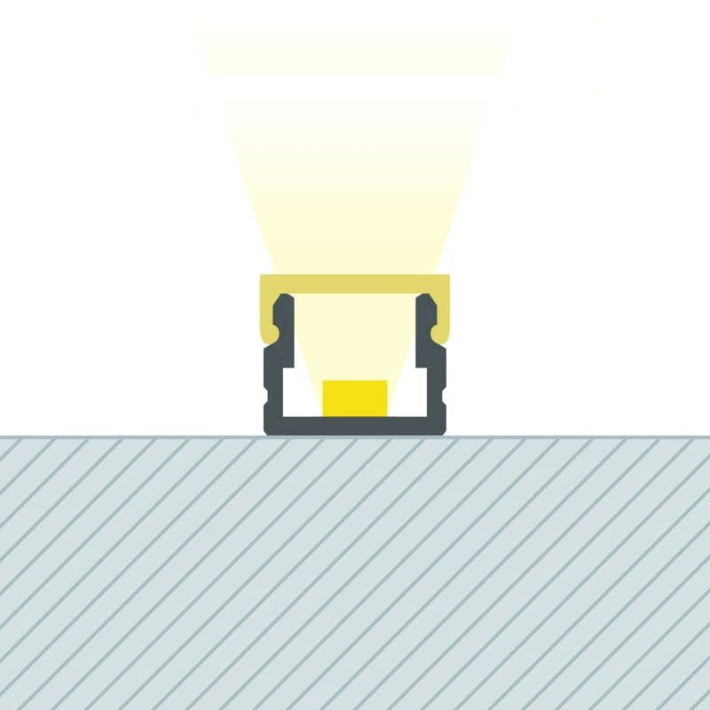 Lumexa Aluminium Profiel Opbouw 2 m voor LED-strip tot 6 mm