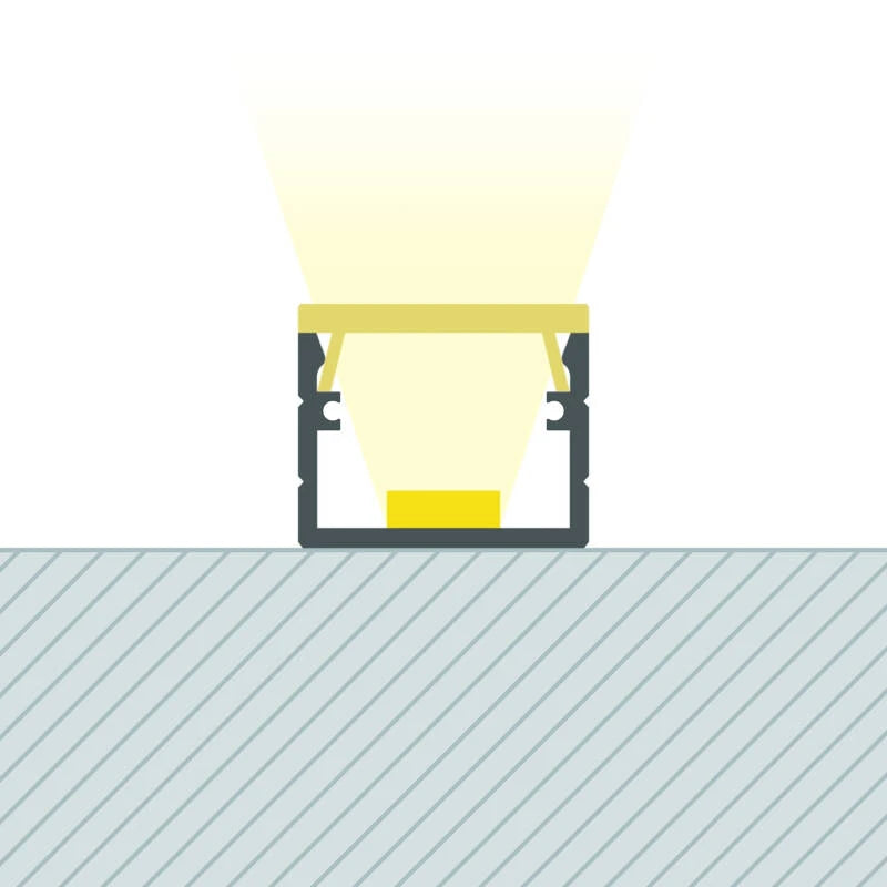 Lumexa Aluminium opbouwprofiel 2m voor LED-strip tot 8 mm