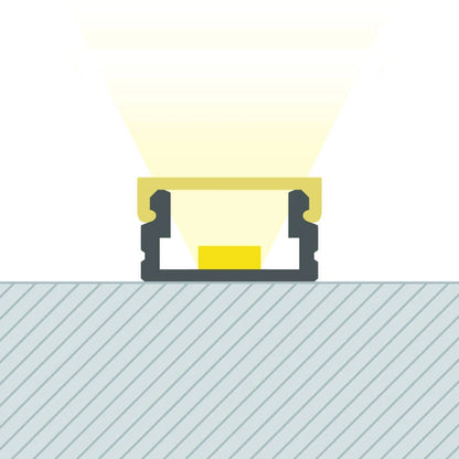 Lumexa Opbouw Profiel Aluminium 2 m voor LED-strip tot 8 mm